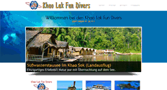 Desktop Screenshot of khao-lak-fun-divers.com
