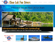 Tablet Screenshot of khao-lak-fun-divers.com